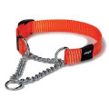 Rogz Obedience Half-check Collar Orange Color (Medium : 26-40cm)